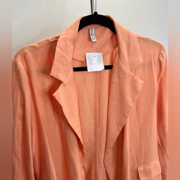 NWT BlueSteel unstructured linen blazer - Picture 7 of 11